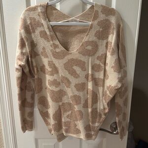Cheetah Pink Lily Sweater